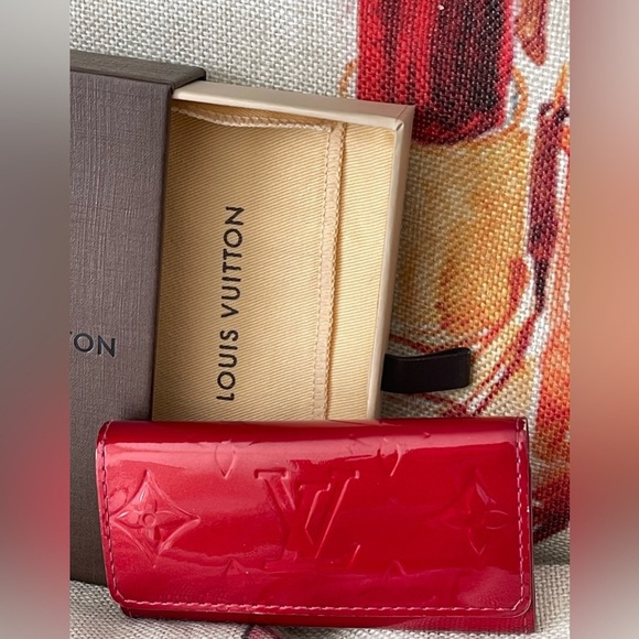 ⭐️COA⭐️LOUIS VUITTON  Vernis 4 Key Holder Monogram W/Box & Dustbag⭐️💯Authentic - Picture 9 of 10